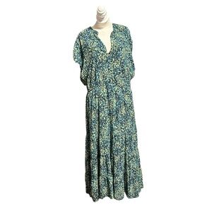Steve Madden Teal Floral Maxi Dress